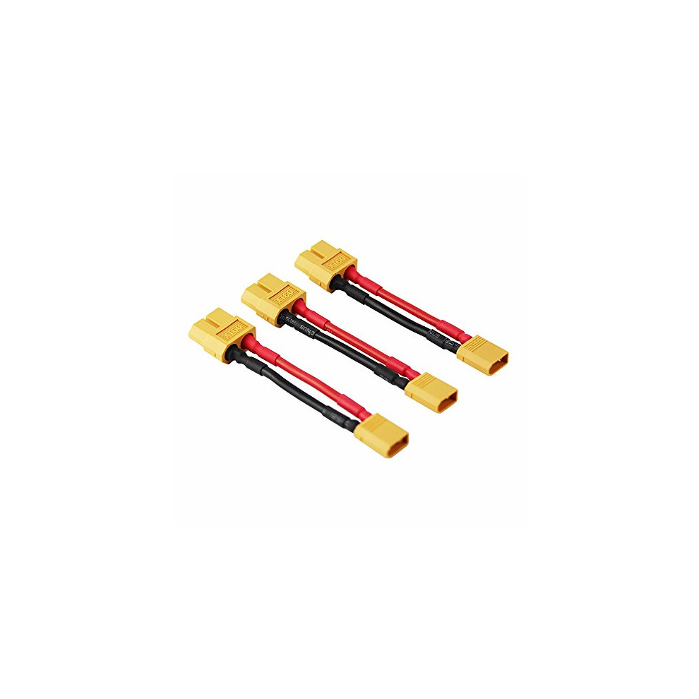 3Pcs/Lot Male Xt-30 To Female Xt-60 Connector Adapter Xt30 Xt60 Fpv 16Awg 1.96Inch Cable(Pack Of 3) 681385618532