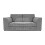 (Grey, 3 Seater) Quilted Chenille Fabric Fullback Corner Sofa Range 1
