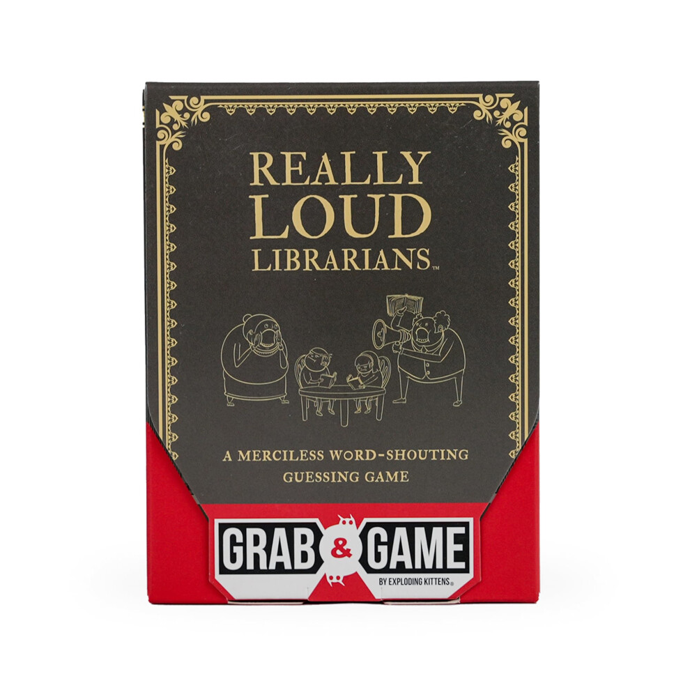 Really Loud Librarians Grab & Game Fast-Paced Word Shouting Fun for Kids Games & Party Games, Ideal for Travel, Game Nights & Parties - Includes 35