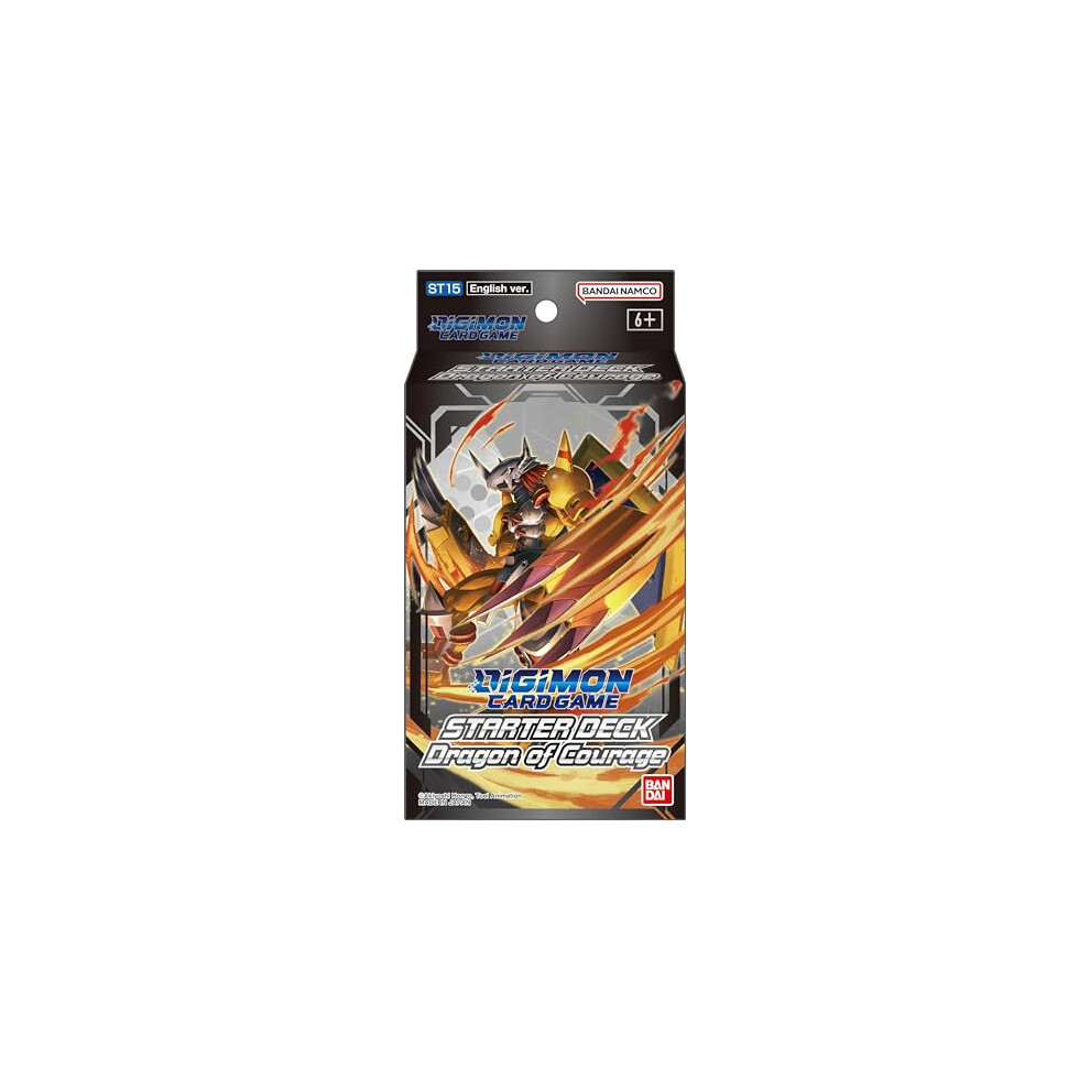 | Digimon Card Game: Starter Deck - Dragon of Courage (ST15) | Card Game | Ages 6+ | 2 Players | 30 Minutes Playing Time