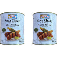 (Pack of 2) Ashoka Soya Chaap in Brine-Ready Meal Protein 850g