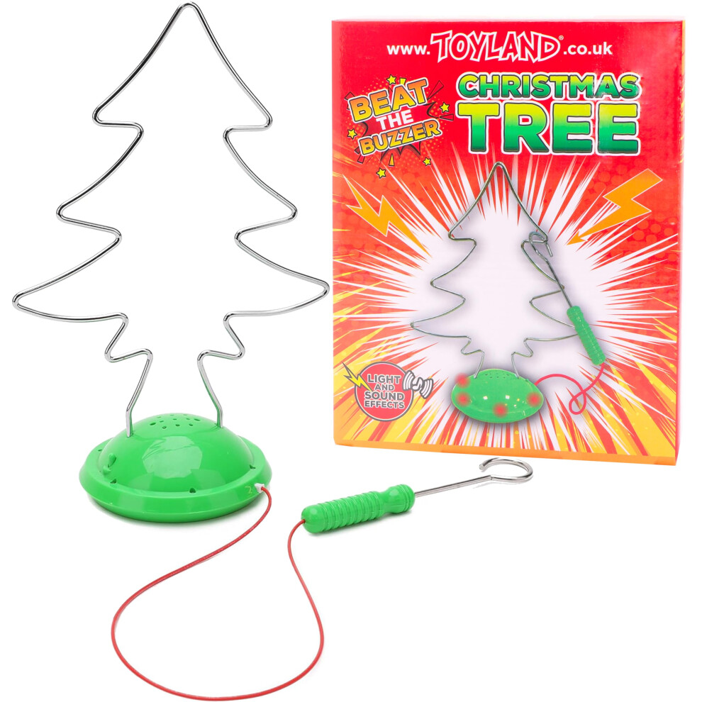 Toyland Christmas Tree Shaped Beat The Buzzer Game - Light & Sound Effect - Novelty Christmas Family Games-image-OPC-PFDG6QF-NEW