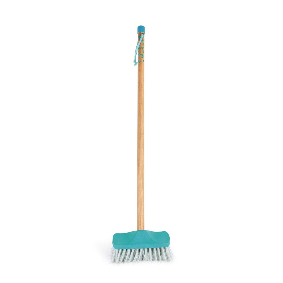 - From 3 years old - Happy Garden - Large Plastic and Wooden Broom - Imitation Toy - J03189