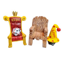 Dungeon DnD Dice Jail, Time Out Chair + Dunce Hat + Throne, Dice Jail Prison, Punish or Reward your Polyhedric Dice, D&D, Dungeon Master, Dungeons and