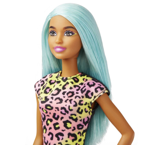 Barbie Κούκλα Barbie Makeup Artist με Τιρκουάζ Μαλλιά & Αξεσουάρ, Παλέτα & Πινέλο 1