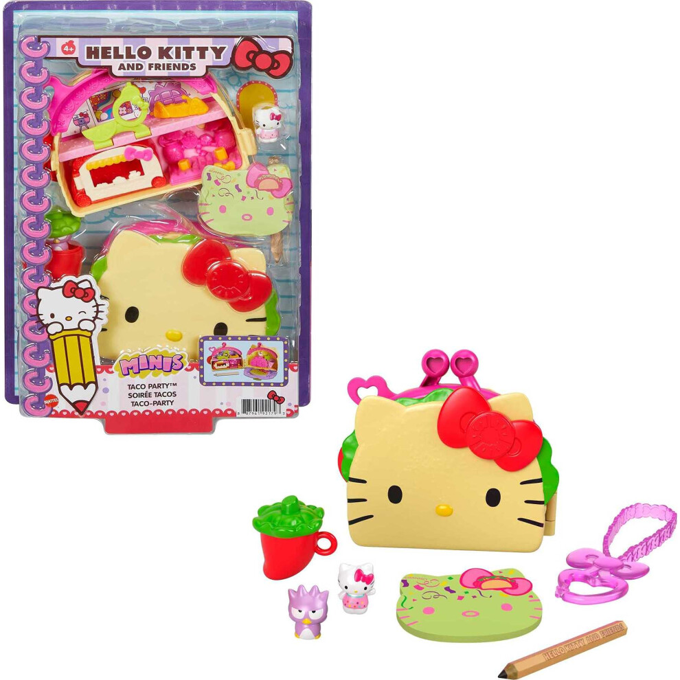 Hello Kitty Sanrio GVB33 Hello Kitty and Friends Taco Party Playset