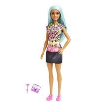 Poup   e et accessoires, poup   e maquilleuse professionnelle avec palette et pinceau, HKT66