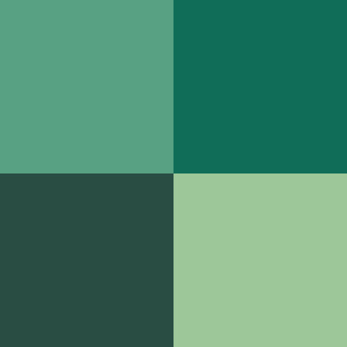 AV Game Color Set - Cold Green Colors (x4) 2