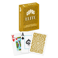 Copag Elite 100%-ban muanyag jtkkrtya pker mretu Jumbo index, egypakli (arany)