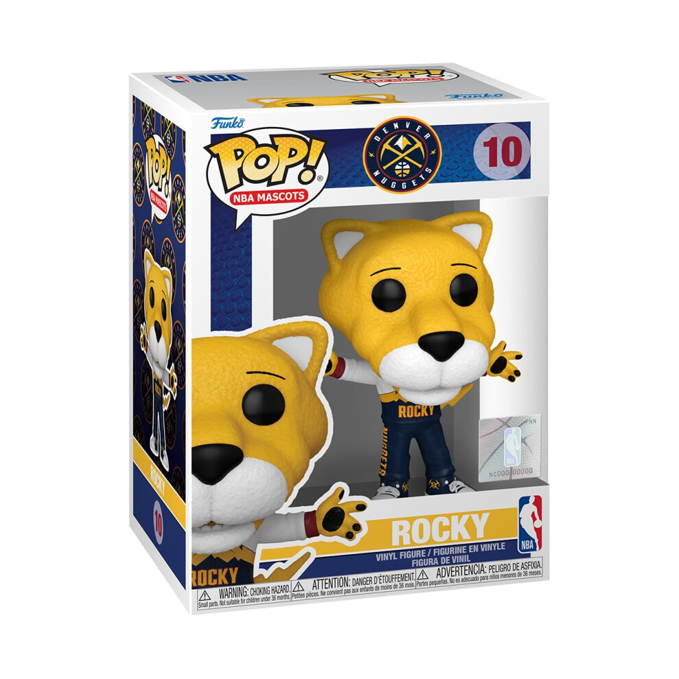 Pop! NBA: Mascots - Denver - Rocky the Mountain Lion - NBA Mascots - Collectable Vinyl Figure - Gift Idea - Official Merchandise - Toys for Kids &