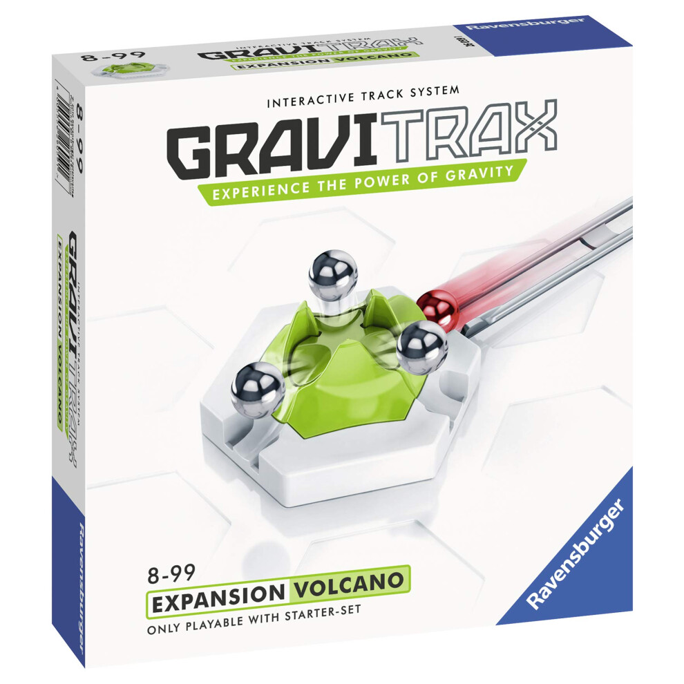 GraviTrax Volcano - Add On Extension Accessory Marble Run and Construction Toy For Kids Age 8 Years and Up - STEM