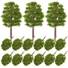 Model Trees - Model Railway Scenery Landscape Train Railways 9CM 20pcs (Dark Green)