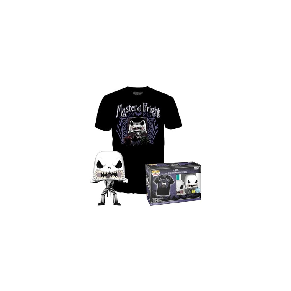 Pop! & Tee: Disney - Jack Skellington - Medium - Disney: the Nightmare Before Christmas - T-Shirt - Clothes With Collectable Vinyl Figure - Gift Idea