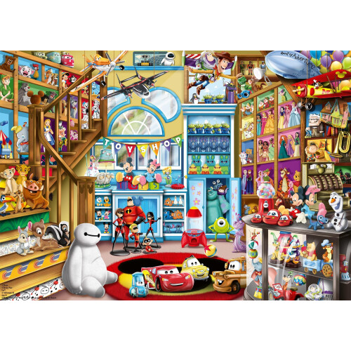 Ravensburger Quebra-cabeça - RAVENSBURGER - A loja de brinquedos - 1000 peças - 70 x 50 cm - Licença Disney