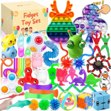 40 PCS Fidget Toys Set for Kids, Fidget Sensory Toys Pack With Stab Pop Toy, Infinite Cube For Autism, ADHD, Stress Relief, Anti-Anxiety Toys Fidget