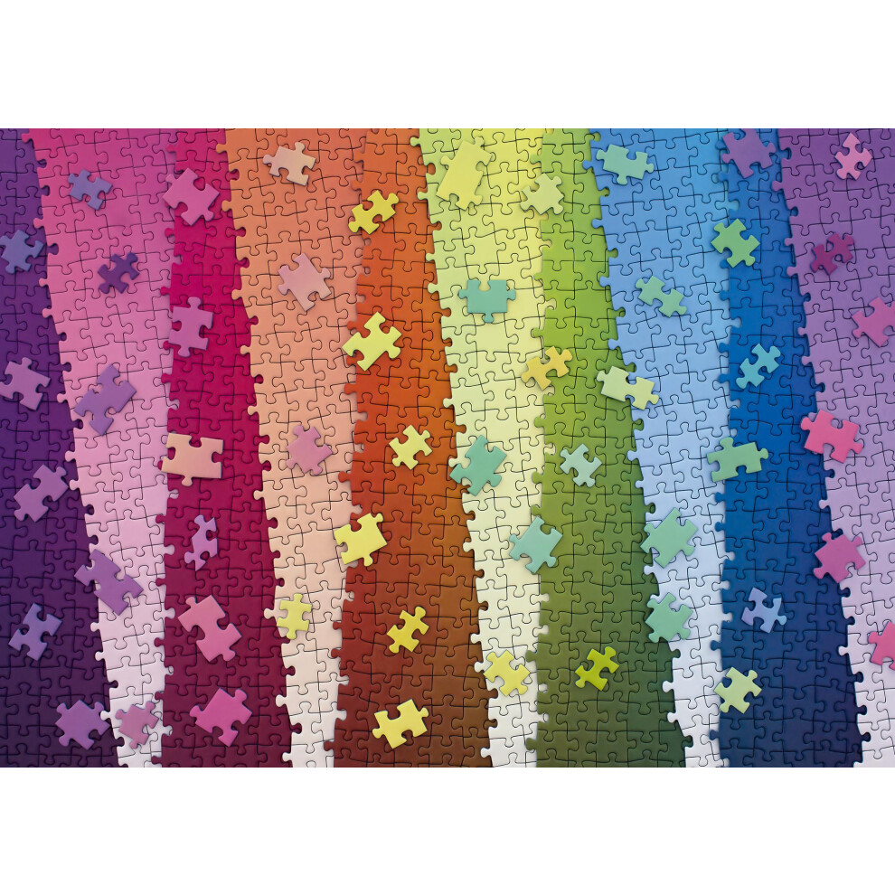 Karen Puzzles Colors on Colors 1000 Piece Jigsaw Puzzle for Adults - 12001027 - Handcrafted Tooling, Made in Germany, Every Piece Fits Together