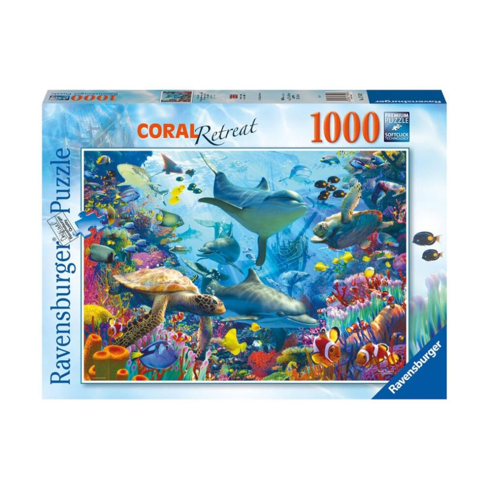 Coral Reef Retreat 1000 Piece Jigsaw Puzzles for Adults and Kids Age 12 Years Up