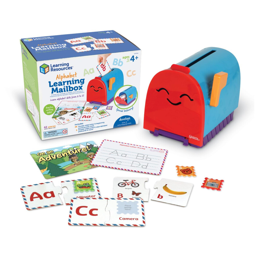 Alphabet Learning Mailbox, Alphabet Toys, A Fun Alphabet Puzzle Game, Alphabet Match Jigsaws, Postbox Game, Educational Toys for 4+ Year Olds