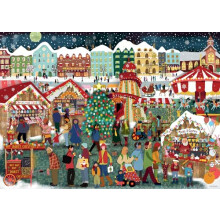 Puzzle Ravensburger Mercatino di Natale 1000 Pezzi per Adulti | Unico, Antiriflesso, Ecologico