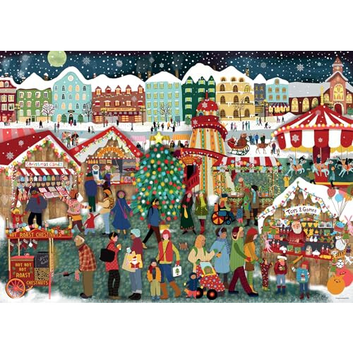 Ravensburger Puzzle Ravensburger Le marché de Noël 1000 pièces