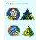Speed Cube Set, Cube Bundle of Pyramid Dodecahedron Cube Set Smooth Puzzle Magic Cube Toy for Kids 2 Pack 2