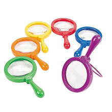 Primary Science Jumbo Magnifier, 4.5x Magnification, Built-in Stand