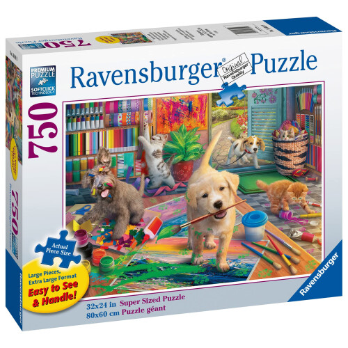 Ravensburger Puslespil 750 Søde Kunstnere 2