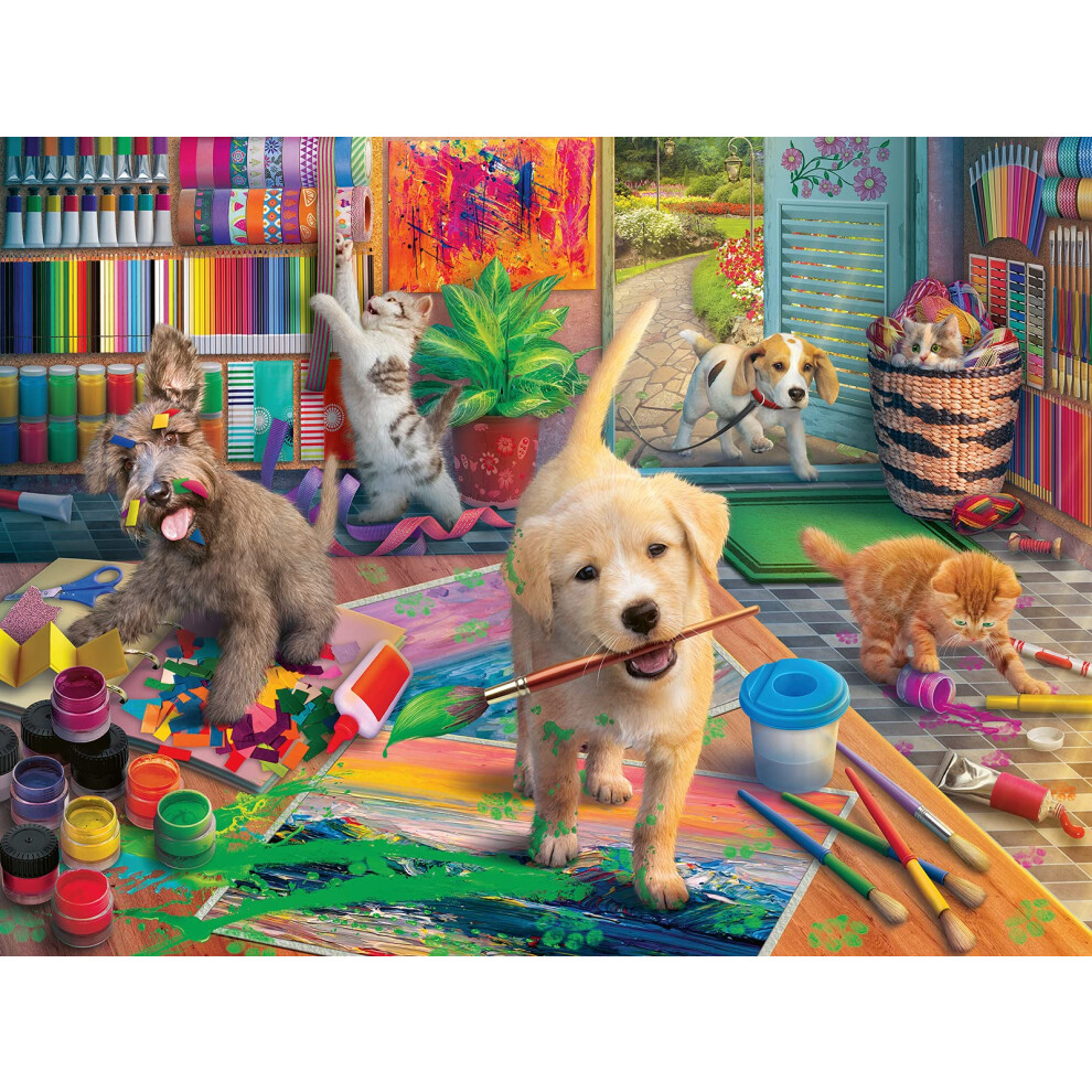 Cute Crafters 750 Piece Jigsaw Puzzle for Adults & Kids Age 12 Years Up