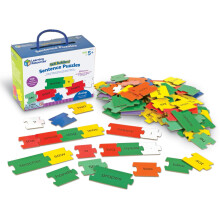 Learning Resources Skill Builders! Sentence Puzzles - 112 Pieces Educational Puzzles for Kids Kindergartner Learning Games Reading Games for K