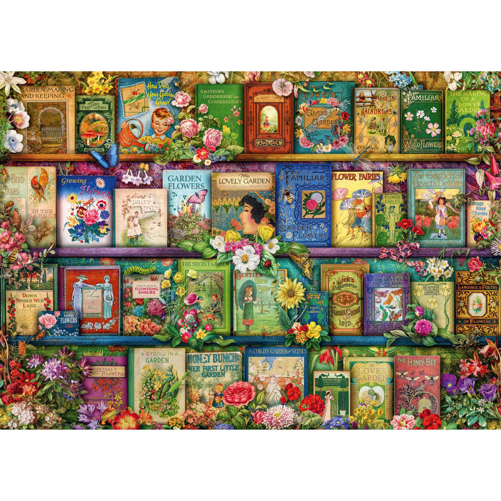 Aimee Stewart Vintage Summer Garden 1000 Piece Jigsaw Puzzles for Adults and Kids Age 12 Years Up - Nostalgia