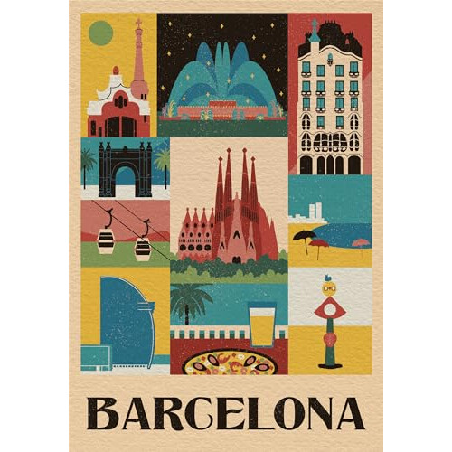 Clementoni Puslespil 1000 Kompakt Barcelona 1