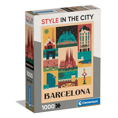 Clementoni Puslespil 1000 Kompakt Barcelona