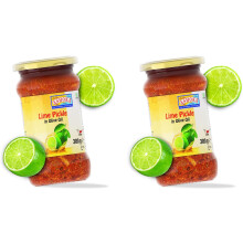 (Pack of 2) Ashoka Olive Oil Lime Pickles with Fresh Lime 300g