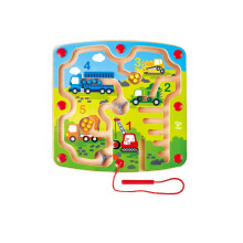 E1713 Wooden Construction & Number Magnetic Maze