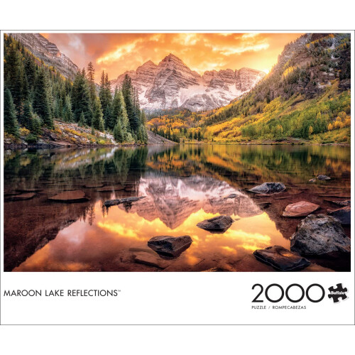 - Maroon Lake Reflection - 2000 Piece Jigsaw Puzzle 1