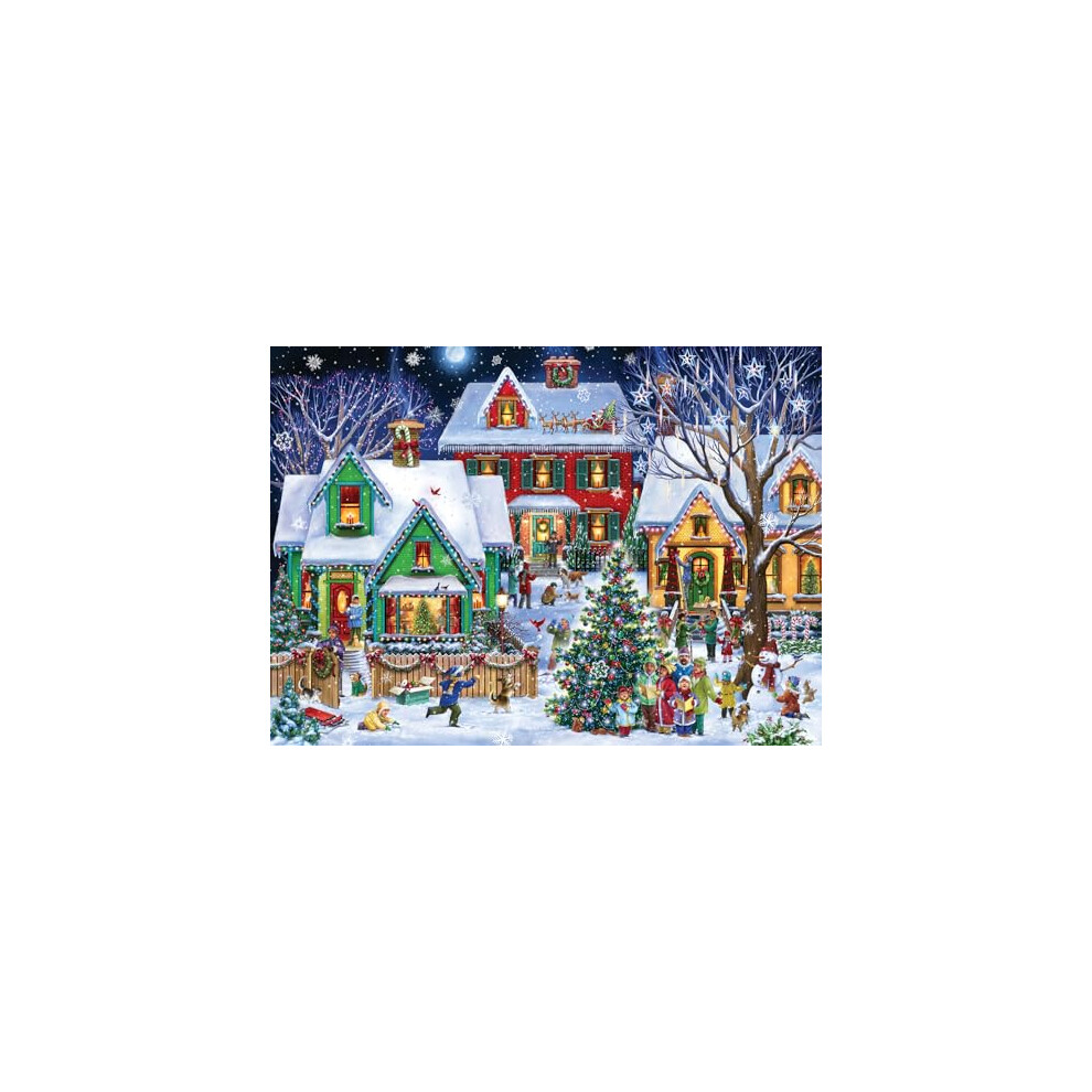 Vermont Christmas Company - Puzzle Natalizio Da 1000 Pezzi, Completamente Ad Incastro E Dalla Forma Casuale, 66 X 49 Cm-image