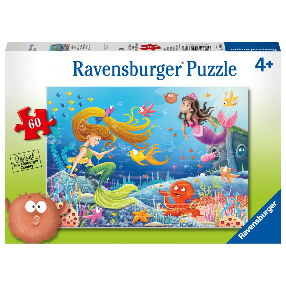 Mermaid Tales 60 Piece Jigsaw Puzzle for Kids Age 4 Years Up - Educational Toys & Games for Children