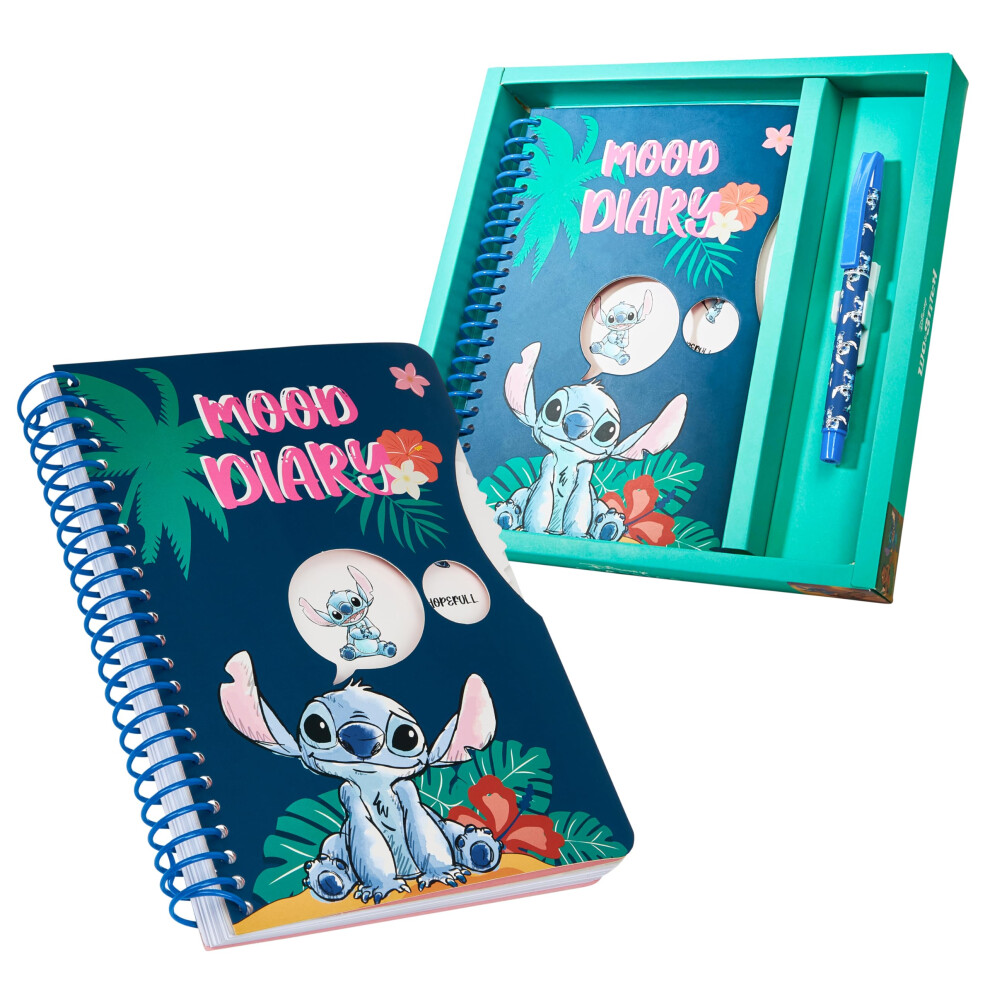 Disney Stitch A5 Notebook And Pen Set, 3D Diary Stationery Set Kids Journal For Girls Kids Diaries Stitch Toys