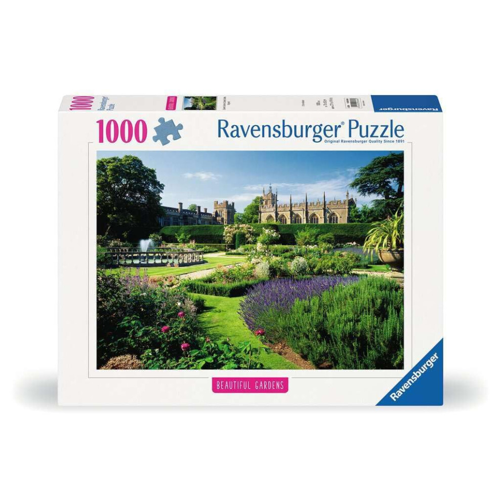 12000848 - Queen's Garden, Sudeley Castle - 1000 pieces jigsaw puzzle â Puzzle for adults and kids age 14 years up, garden puzzle