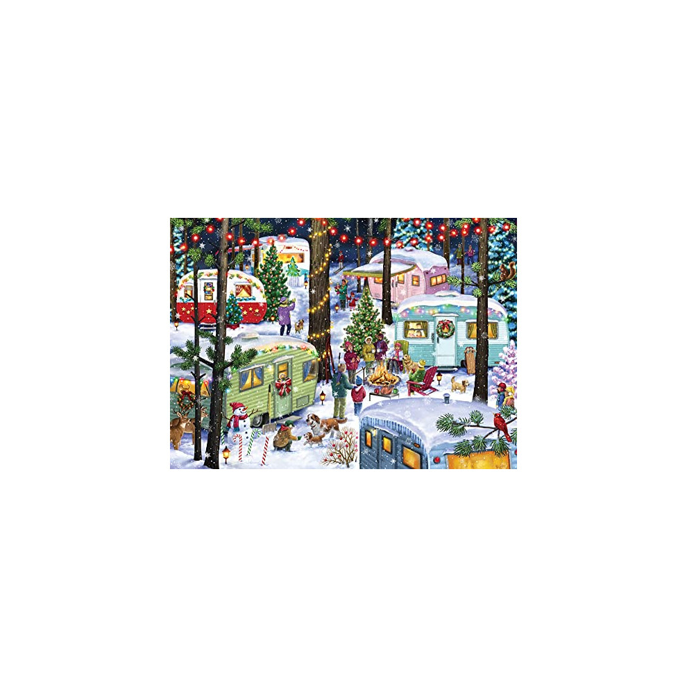 Vermont Christmas Company Camping For Christmas Jigsaw Puzzle 1000 Piece