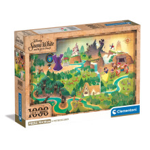 39814 Disney Princess Jigsaw Story Snow White 1000 Pieces-Poster Included, Puzzle for Adults 14-99 Years, Gift for Men/Women, Map, Made in Italy,