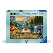 Ravensburger Ruhiger Campingplatz, 1000-teiliges Puzzle fr Erwachsene 12000076 Handgefertigte Werkzeuge, Made in Germany, jedes Teil passt p