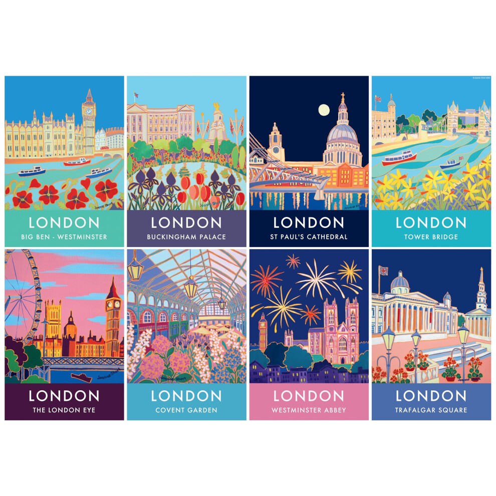 Vintage London Iconic 1000 Piece Jigsaw Puzzles for Adults and Kids Age 12 Years Up - UK