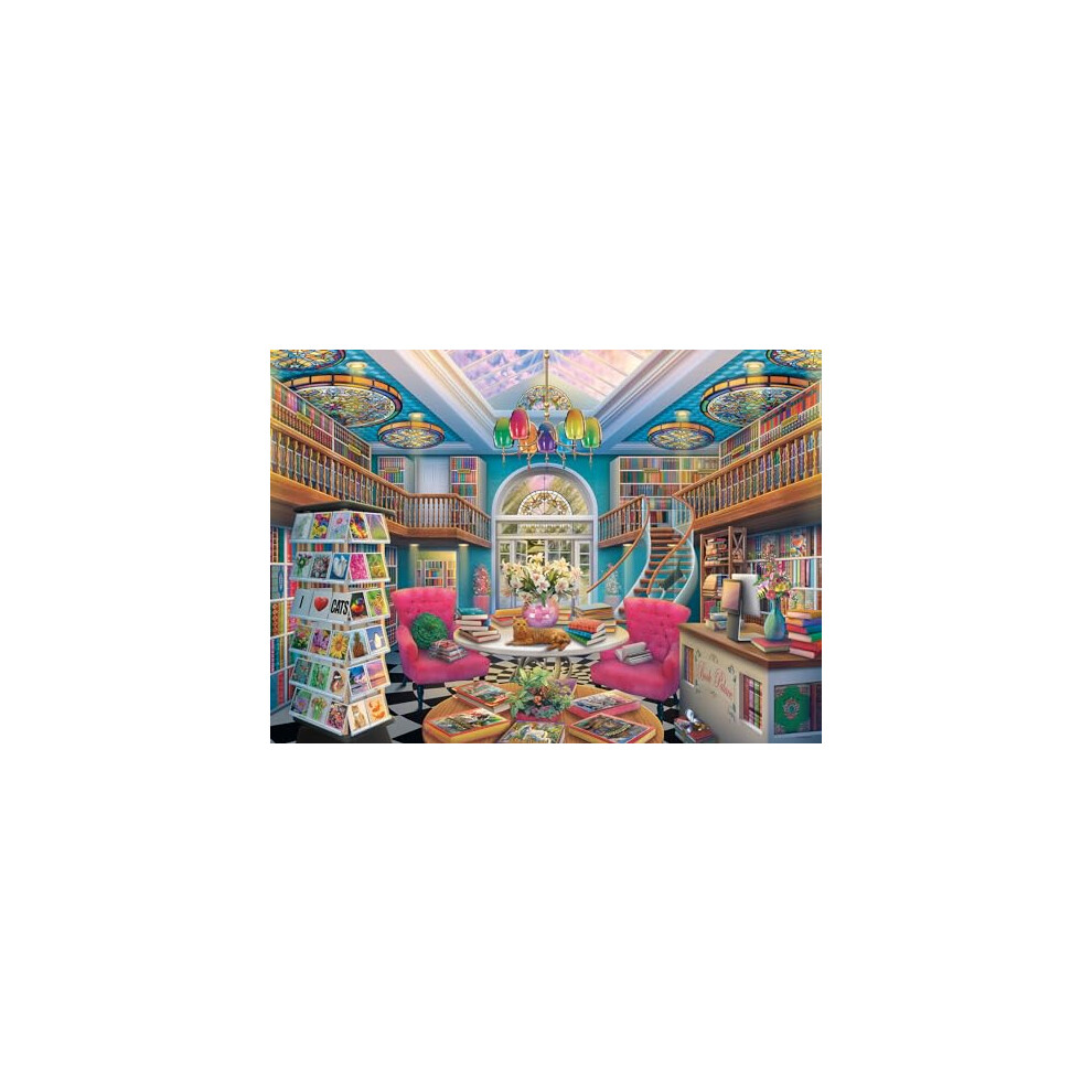 The Book Palace 1000 Piece Jigsaw Puzzles for Adults and Kids Age 12 Years Up