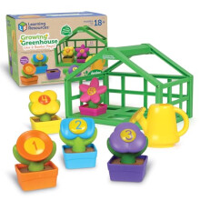 Growing Greenhouse Colour & Number Playset, Ages 18 Months+, Preschool Learning Activities, Toddler Learning Toys 2-4, Montessori Toys, Sustainable