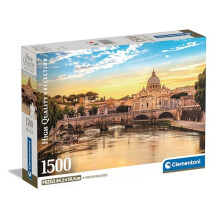 31717 Jigsaw Collection-Rome 1500 Pieces-Poster Included, Puzzle for Adults 14-99 Years, Gift for Men/Women, City, Colosseum, Monument, Made in Italy,
