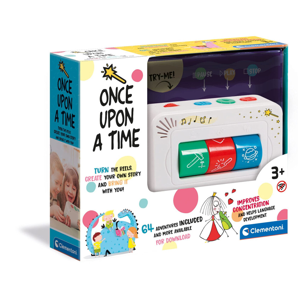 61527 Once Upon A Time Teller: Interactive Storyteller for Kids 64 Different Stories, (3+ Years), Multi Coloured