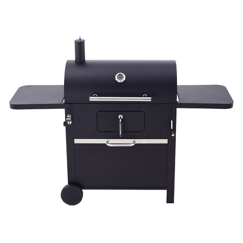 Living And Home Two-Tier Charcoal Grill with Side Racks and Built-in Thermometer 2