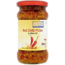 (Pack of 1) Ashoka Olive Oil Red Chilli Pickle Spicy Hot, 300g