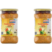 (Pack of 2) Ashoka Olive Oil Punjabi Pachranga Mix Pickle,300g